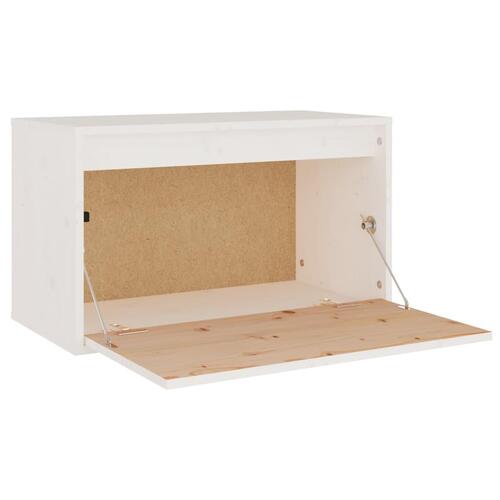 Vægskab 60x30x35 cm massivt fyrretræ hvid