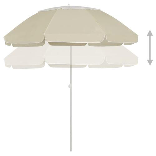 Strandparasol 300 cm sandgul