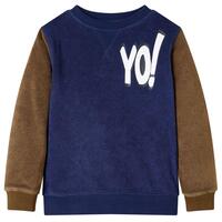 Sweatshirt til børn str. 116 marineblå