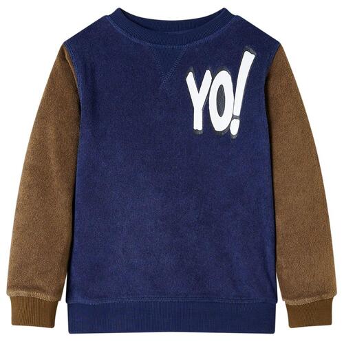 Sweatshirt til børn str. 116 marineblå