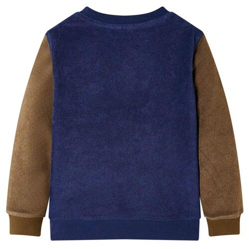 Sweatshirt til børn str. 116 marineblå