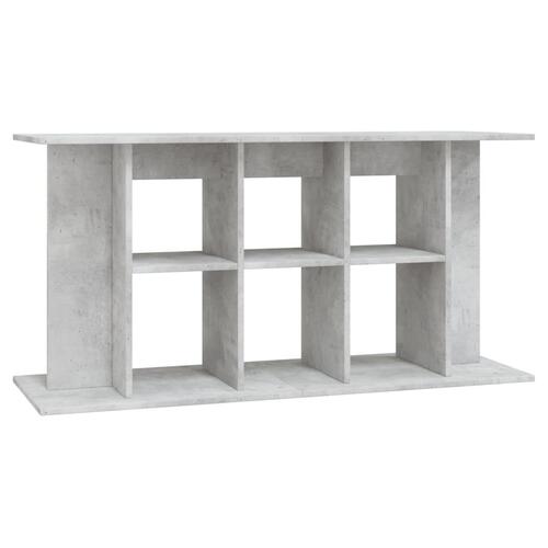 Akvariebord 120x40x60 cm konstrueret træ betongrå