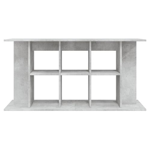 Akvariebord 120x40x60 cm konstrueret træ betongrå