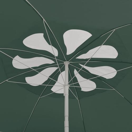 Strandparasol 300 cm grøn