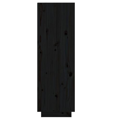 Skoreol 34x30x105 cm massivt fyrretræ sort
