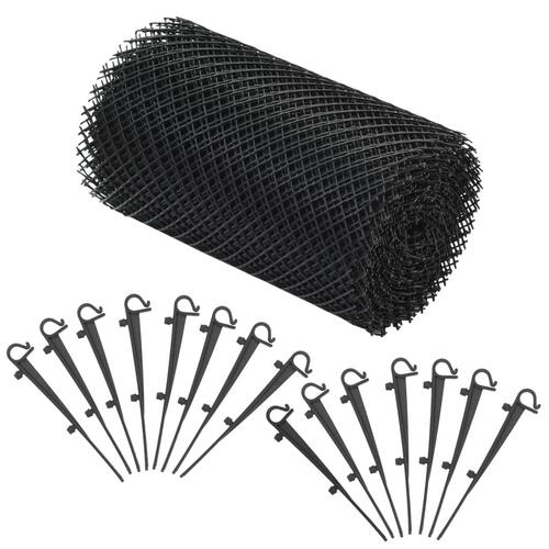 Tagrendenet med klips 4 stk. HDPE 1,08 ㎡