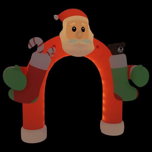 Oppustelig juleport med LED'er 320 cm