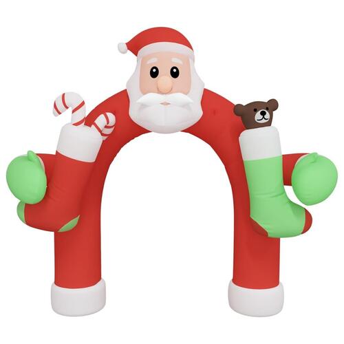 Oppustelig juleport med LED'er 320 cm