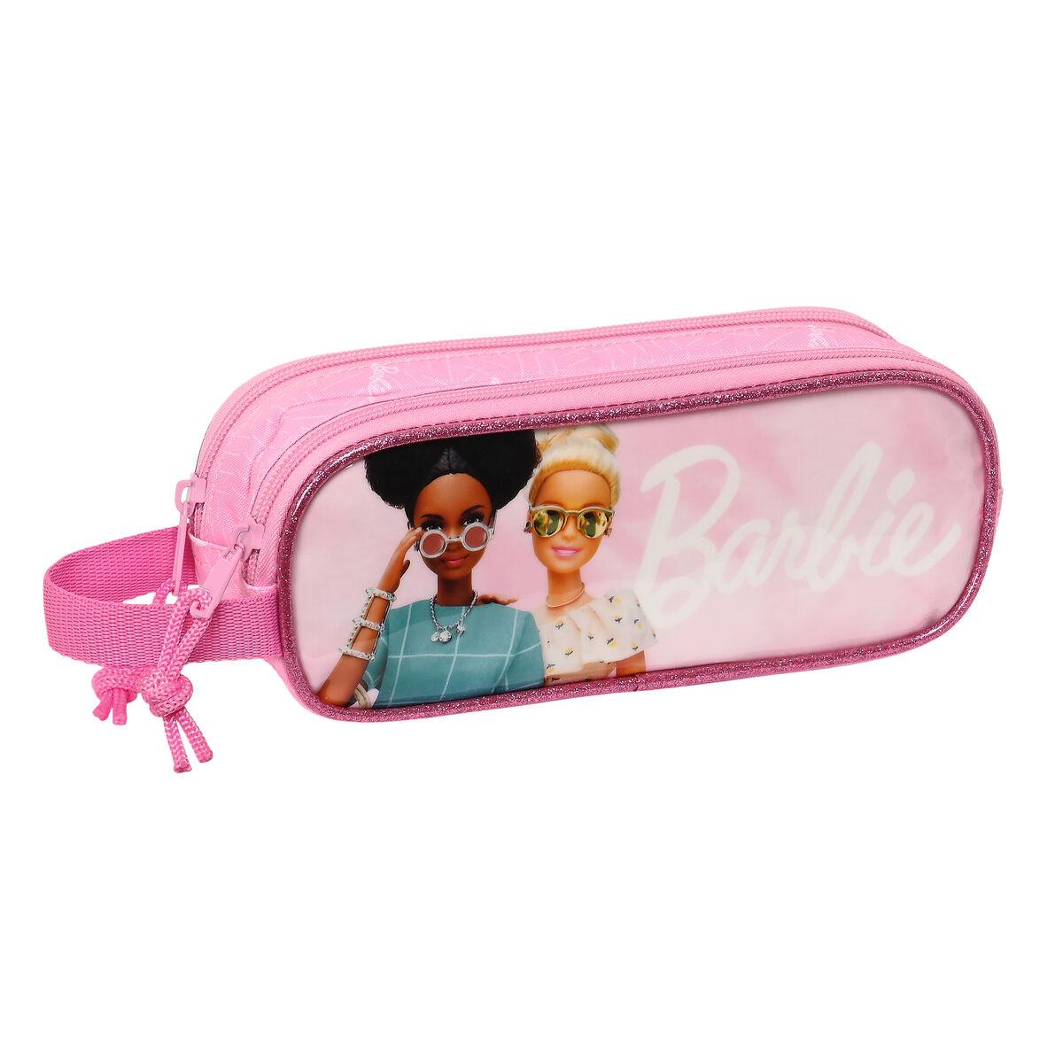 Dobbelt carry-all Barbie Girl Pink 21 x 8 x 6 cm