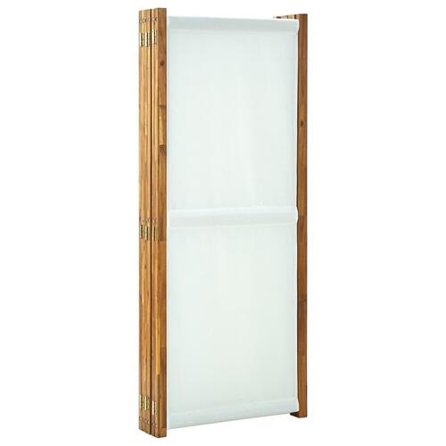 6-panels rumdeler 420x170 cm cremefarvet