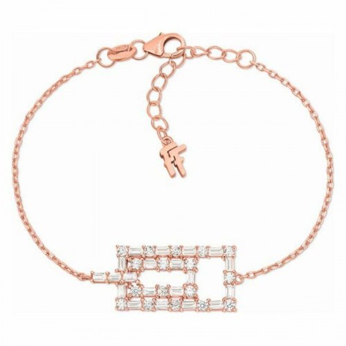Armbånd 3B17S005RC - pink stål, 17 cm