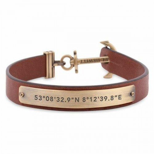 Paul Hewitt armbånd til mænd PH-MSC-M-BR i brun læder - 19,5 cm