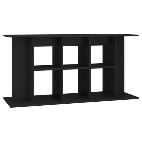 Akvariebord 120x40x60 cm konstrueret træ sort