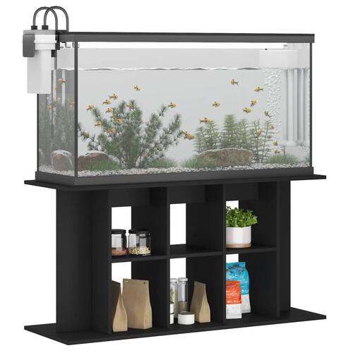 Akvariebord 120x40x60 cm konstrueret træ sort