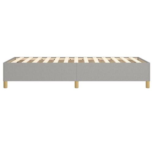 Sengeramme uden madras Lysegrå 90x200 cm Stof
