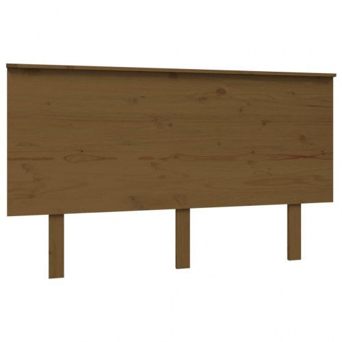 Sengegærde i massivt fyrretræ 139 x 6 x 82,5 cm - gyldenbrun