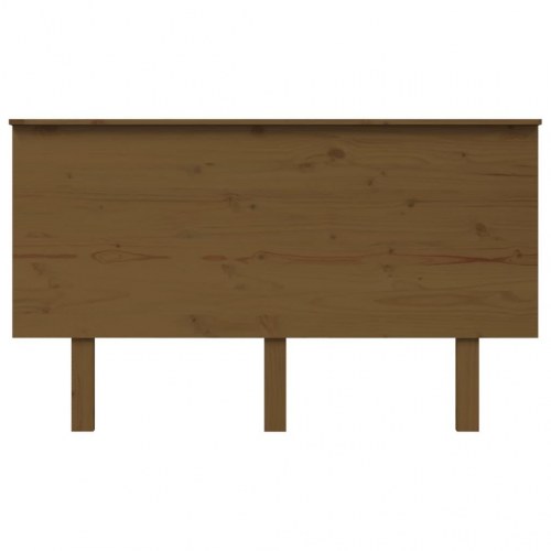 Sengegærde i massivt fyrretræ 139 x 6 x 82,5 cm - gyldenbrun