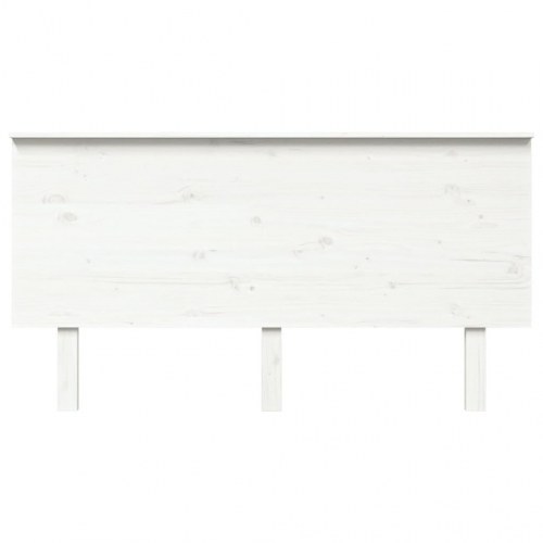 Sengegærde 154x6x82,5 cm massivt fyrretræ hvid