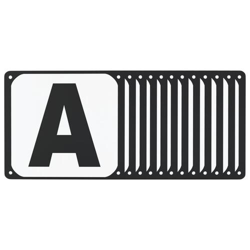 Dressurbogstaver 12 stk. stål