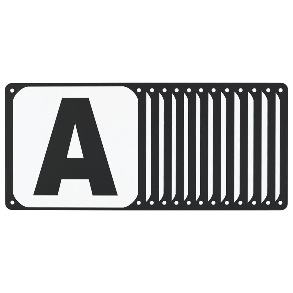 Dressurbogstaver 12 stk. stål