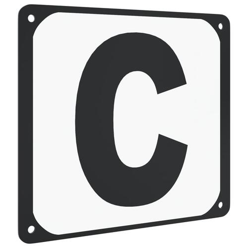 Dressurbogstaver 12 stk. stål