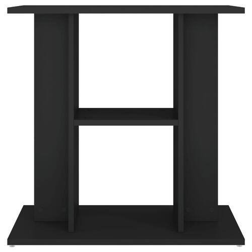 Akvariebord 60x30x60 cm konstrueret træ sort