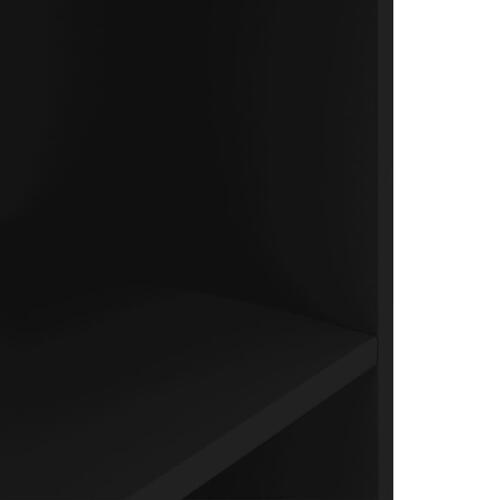 Akvariebord 60x30x60 cm konstrueret træ sort