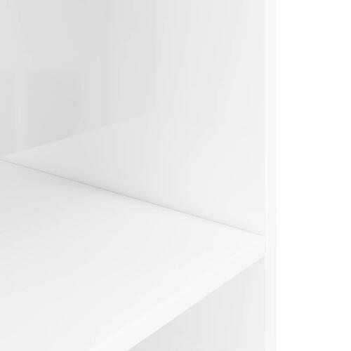 Akvariebord 120x40x60 cm konstrueret træ hvid højglans