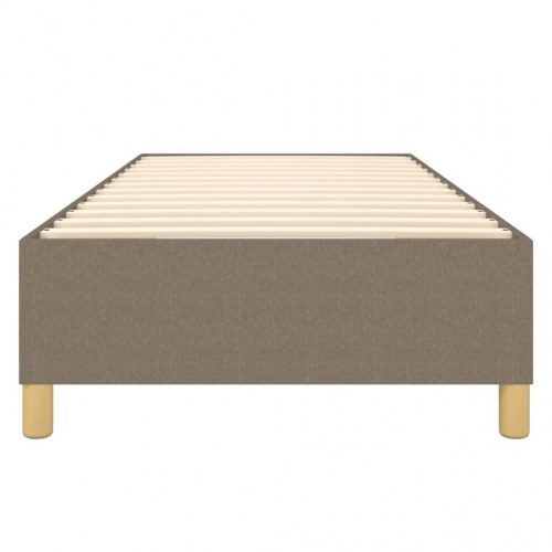 Boxspring sengeramme 90x200 cm i stof - gråbrun