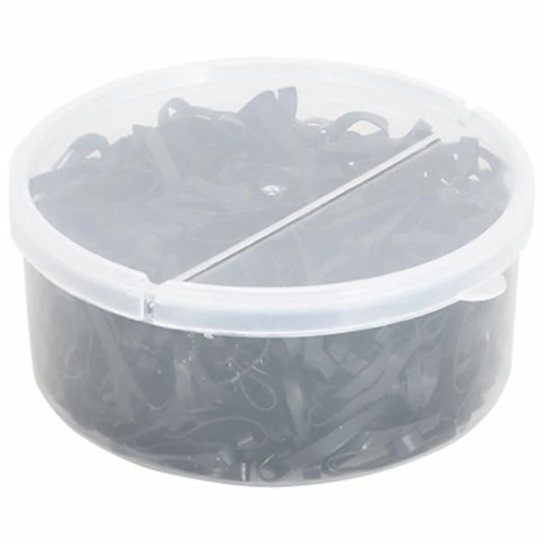 Manelastikker til heste 400 stk. silikone sort