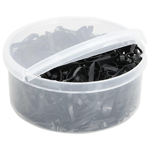 Manelastikker til heste 400 stk. silikone sort