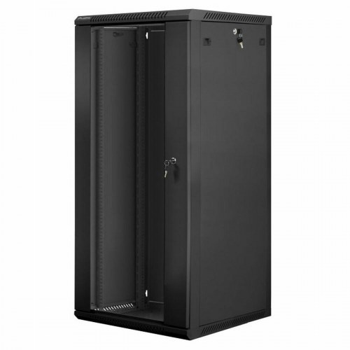Rackskab vægmonteret 19" Lanberg WF01-6627-10B, 27U