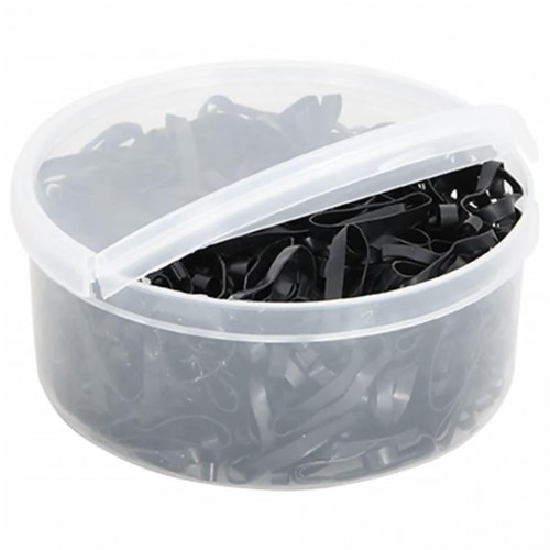 Manelastikker til heste 400 stk. silikone sort