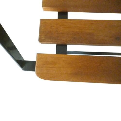 Foldbar havebænk 112 cm massivt akacietræ