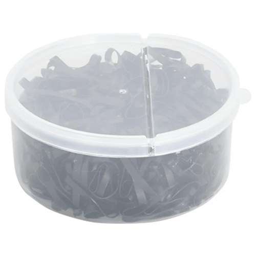 Manelastikker til heste 400 stk. silikone sort