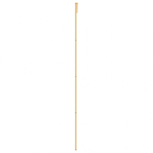 Skydedør 102,5×205 cm - matteret sikkerhedsglas, aluminium i gylden