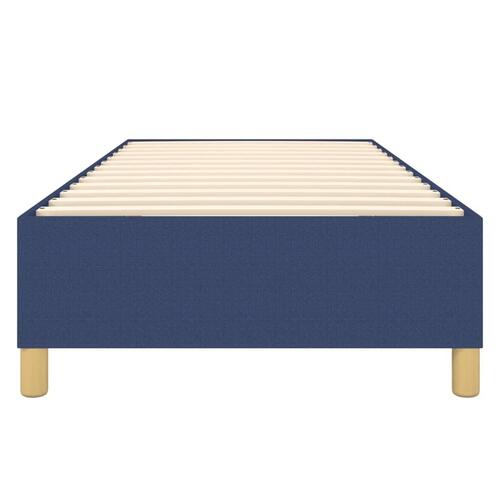 Sengeramme 90x200 cm stof blå