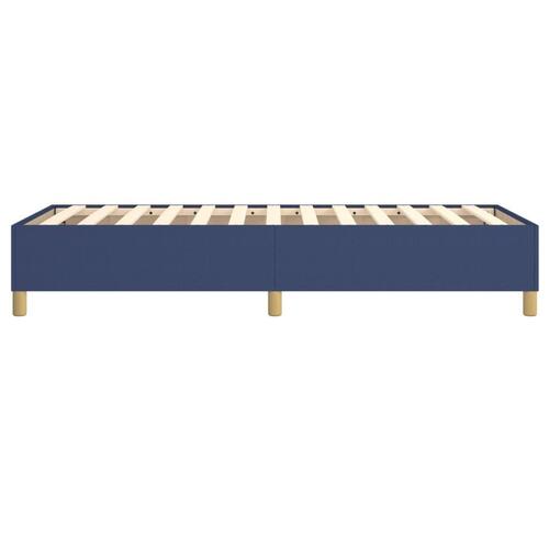 Sengeramme 90x200 cm stof blå