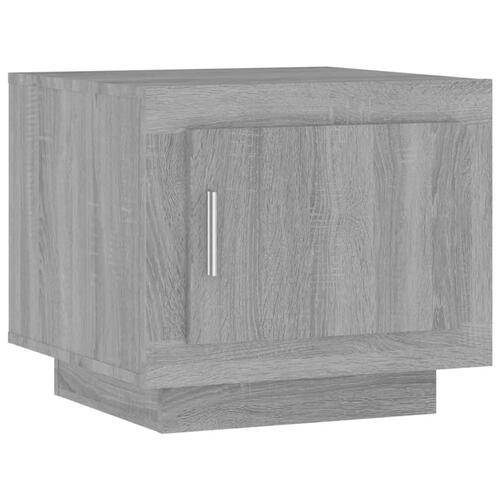 Sofabord 51x50x45 cm konstrueret træ grå sonoma-eg