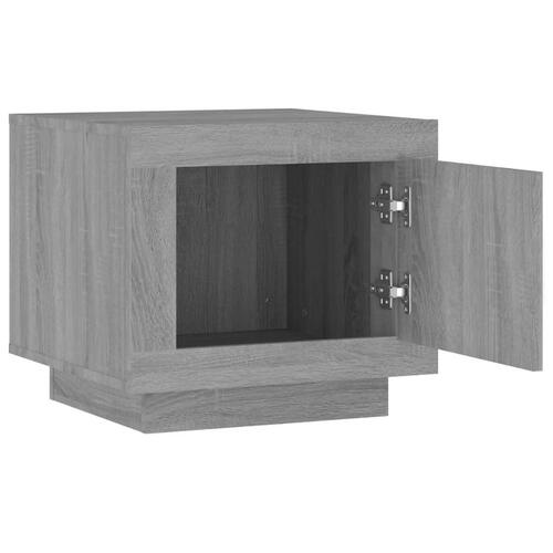Sofabord 51x50x45 cm konstrueret træ grå sonoma-eg