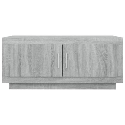 Sofabord 102x50x45 cm konstrueret træ grå sonoma-eg
