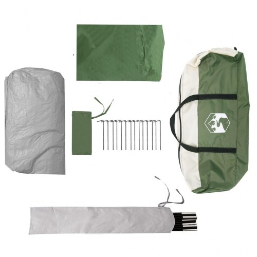 8-personers campingtelt vandafvisende grøn