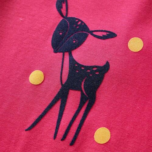 Langærmet T-shirt til børn str. 140 pink
