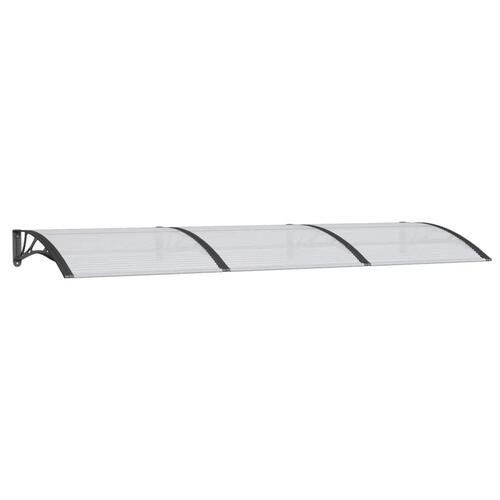 Dørbaldakin 300x100 cm polycarbonat sort
