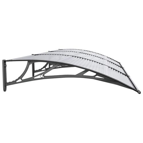 Dørbaldakin 300x100 cm polycarbonat sort