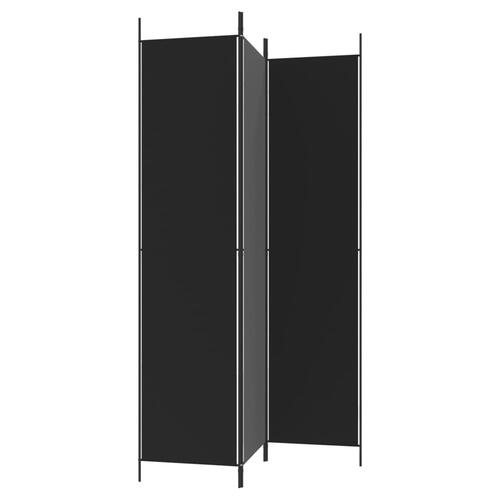3-panels rumdeler 150x220 cm stof sort