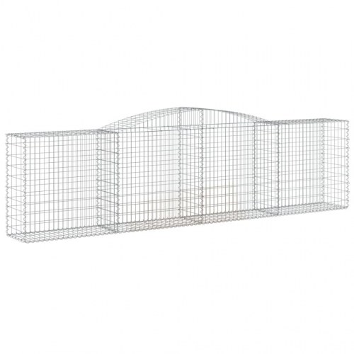 Buede gabionkurve - 3 stk. 400×50×100/120 cm i galvaniseret jern