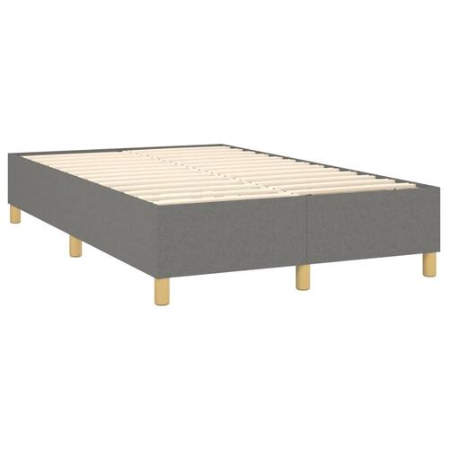 Sengeramme uden madras Mørkegrå 120x200 cm Stof