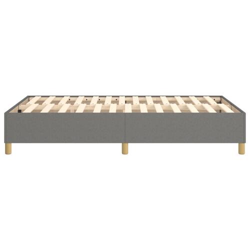 Sengeramme uden madras Mørkegrå 120x200 cm Stof