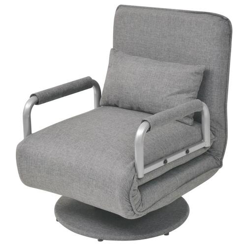 Drejestol og sovesofa lysegrå